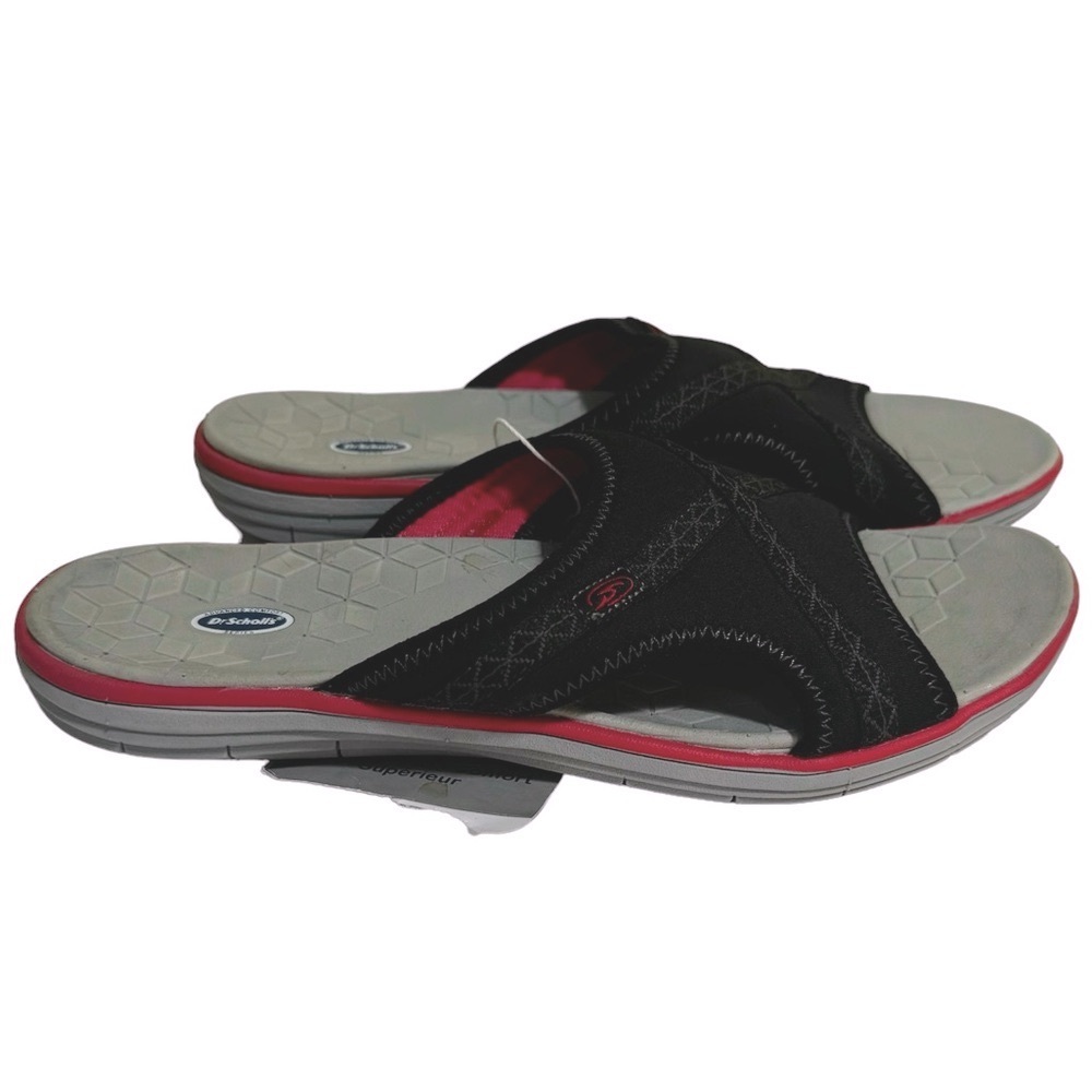 Dr SCHOLL'S NEW Comfortโ Memory Sole Lightweight Sandal Slides Shoes Fabric Arch